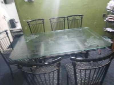 Dining table with chair