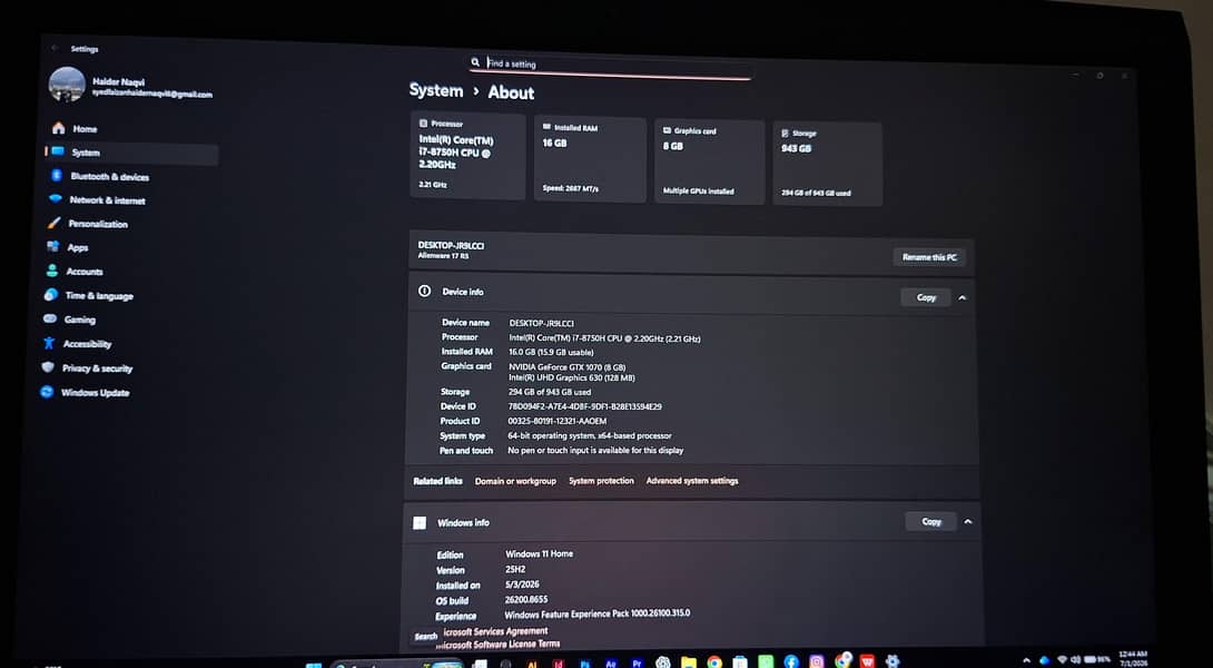 Alienware R5 3