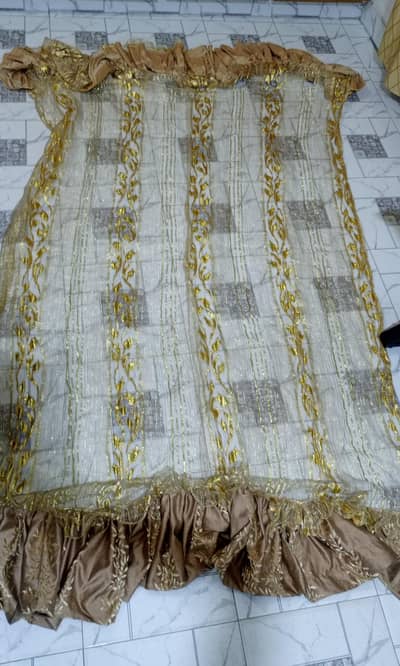 Used net Curtain golden designs