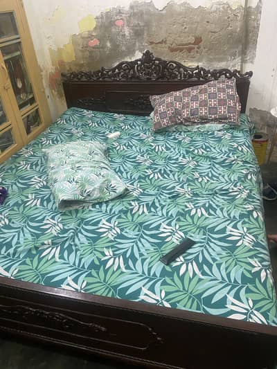 Pure wood bed with dressing table in reasonable price