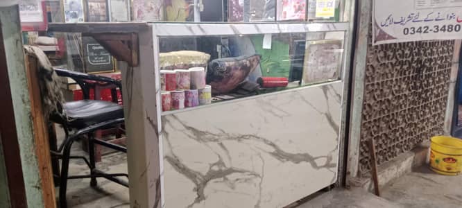 shop counter table showcase