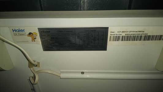 Haier double door deep freezer