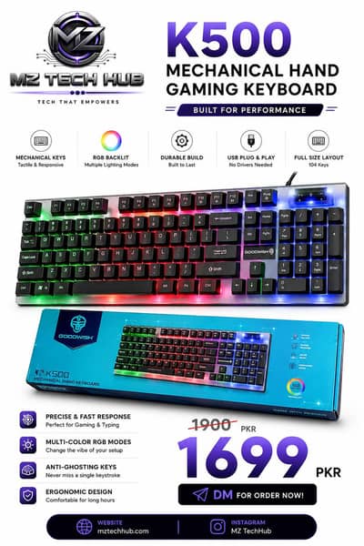 k500 keyboard