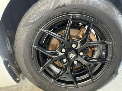 Rapidash light weight alloy  Rims with Minerva tyres R 15 195/65