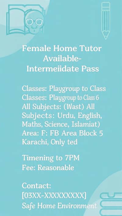 Female tutor for home