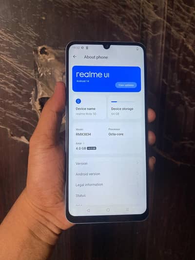 realme note 50 4/64 with box