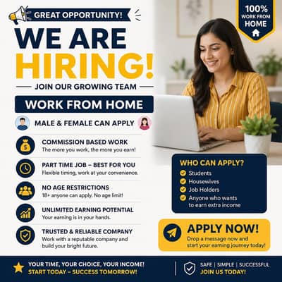 Online Work From Home/Part time job