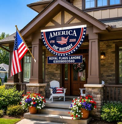 USA Flag Sets & Poles | 4th of July Decor USA Independence day