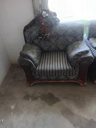 two single sofas