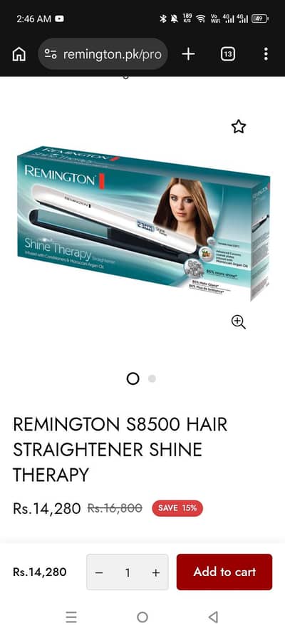Remington shine therapy S-8500 100% original