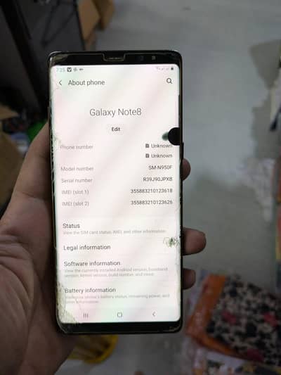 Samsung Mobile Note 8