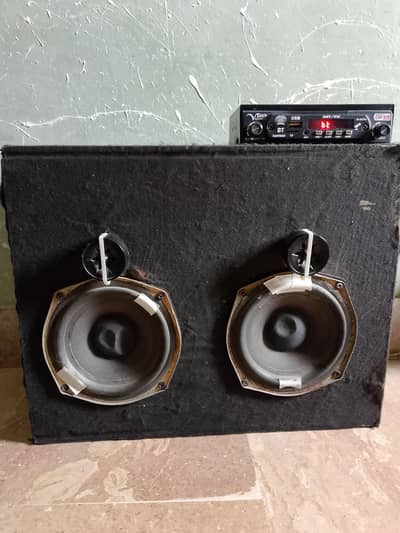 6 inch double woofer speaker with Bluetooth