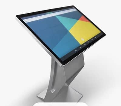 displays an interactive touch-screen kiosk 42' With Mini Pc