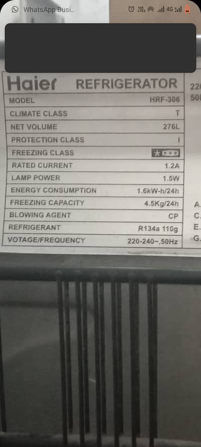 Haier refrigerator