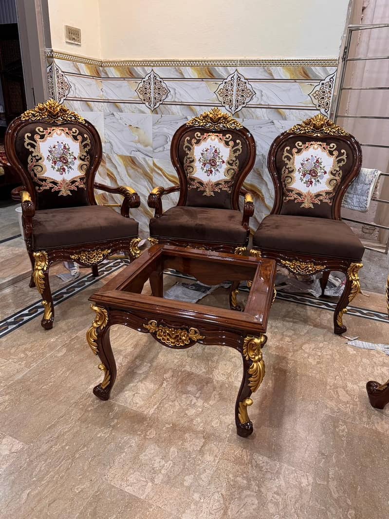 Dining table Pure solid chiniot wood 2