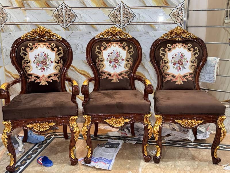 Dining table Pure solid chiniot wood 4