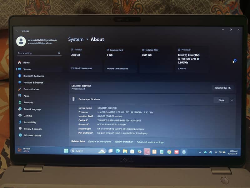 Dell Precision 3550 1