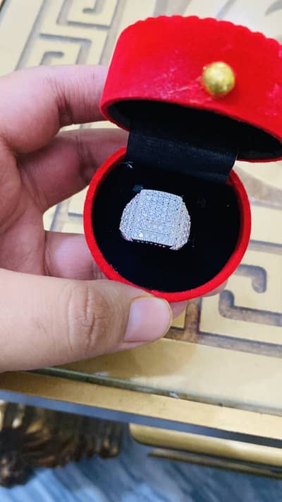 100% Original 925 italian Chaandi made Ring with Zarqoons