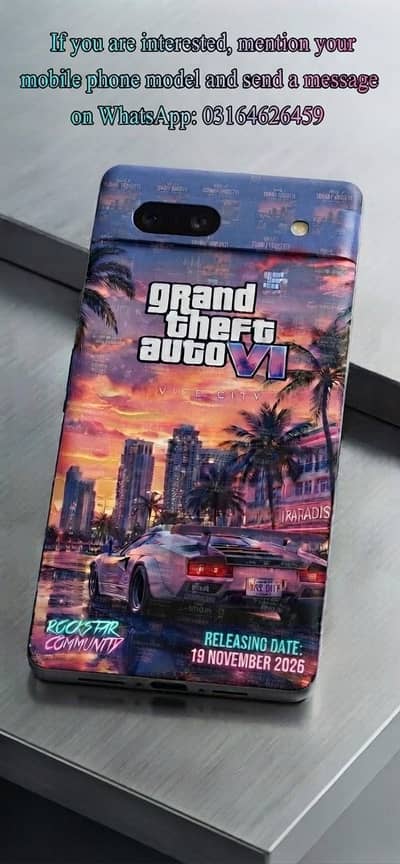 GTA 6 vice city esthetic retro neon art mobile cover. . . premium . . .