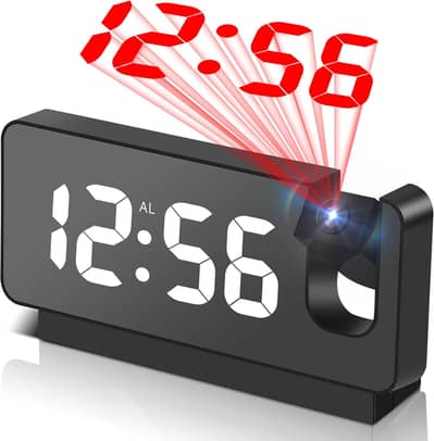 Digital Alarm Clock With Projection,Temperature. Dual Alarm for Car