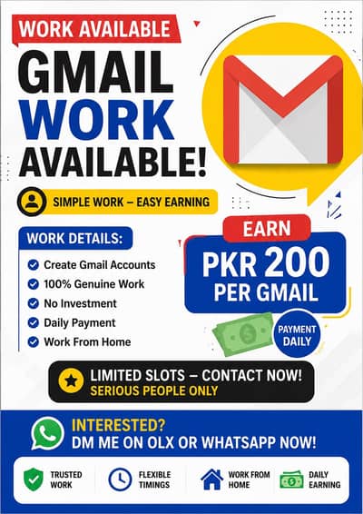 Gmail Work Required