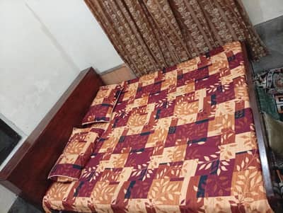 pure wooden bed