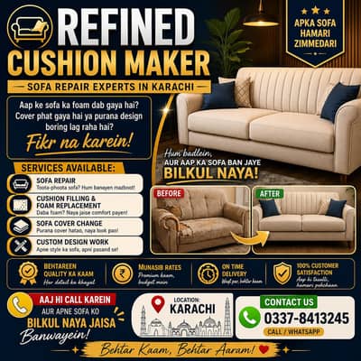 Sofa repair / sofa set / sofa repair / fabric change / sofa poshish