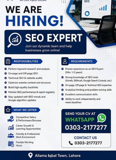 Urgently Hiring SEO expert