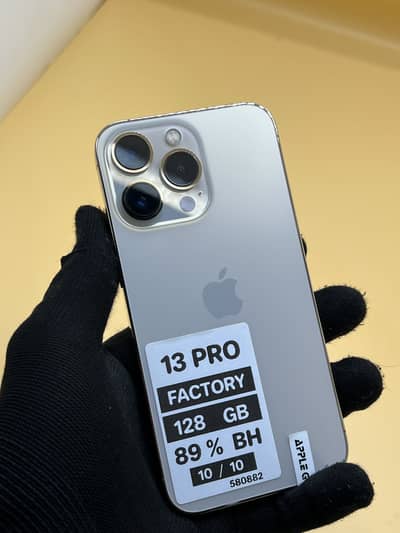 Apple iPhone 13 Pro Factory unlock Non PTA 128 GB 89% BATTERY health