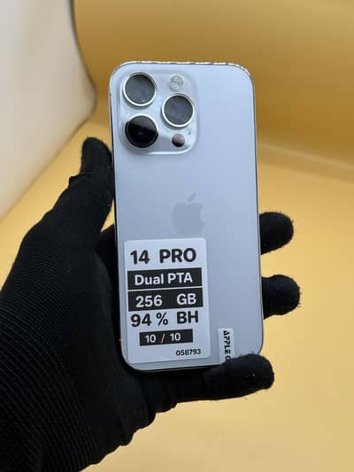 Apple iPhone 14 Pro 256 GB Dual Sim Physical + E PTA APPROVED 94% BH