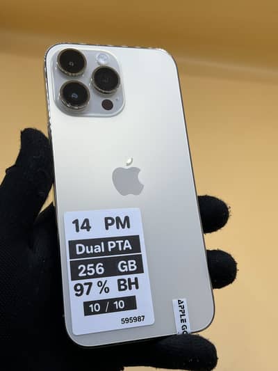 Apple iPhone 14 Pro Max 256 GB physical + E Dual Sim PTA APPROVED 97%