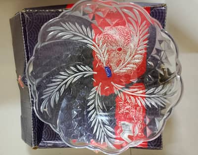 IWAKI TOYO Japan Large Glass Serving Bowl 2800cc with Original Box