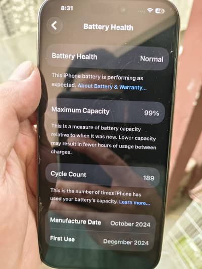 iPhone 16 pro max desert gold color only phone 03015158500