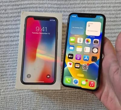 iphone x 256GB  (no open no repair) (PTA approved) all ok
