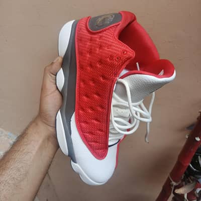 Air Jordan 13 red and white best quality