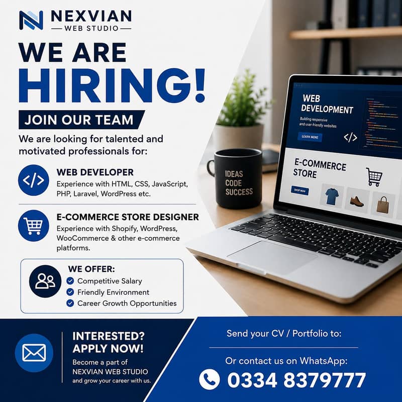 Hiring Web Developer | Shopify & WordPress 0