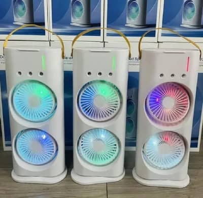 Portable USB Mist Fan White 360° Rotatable