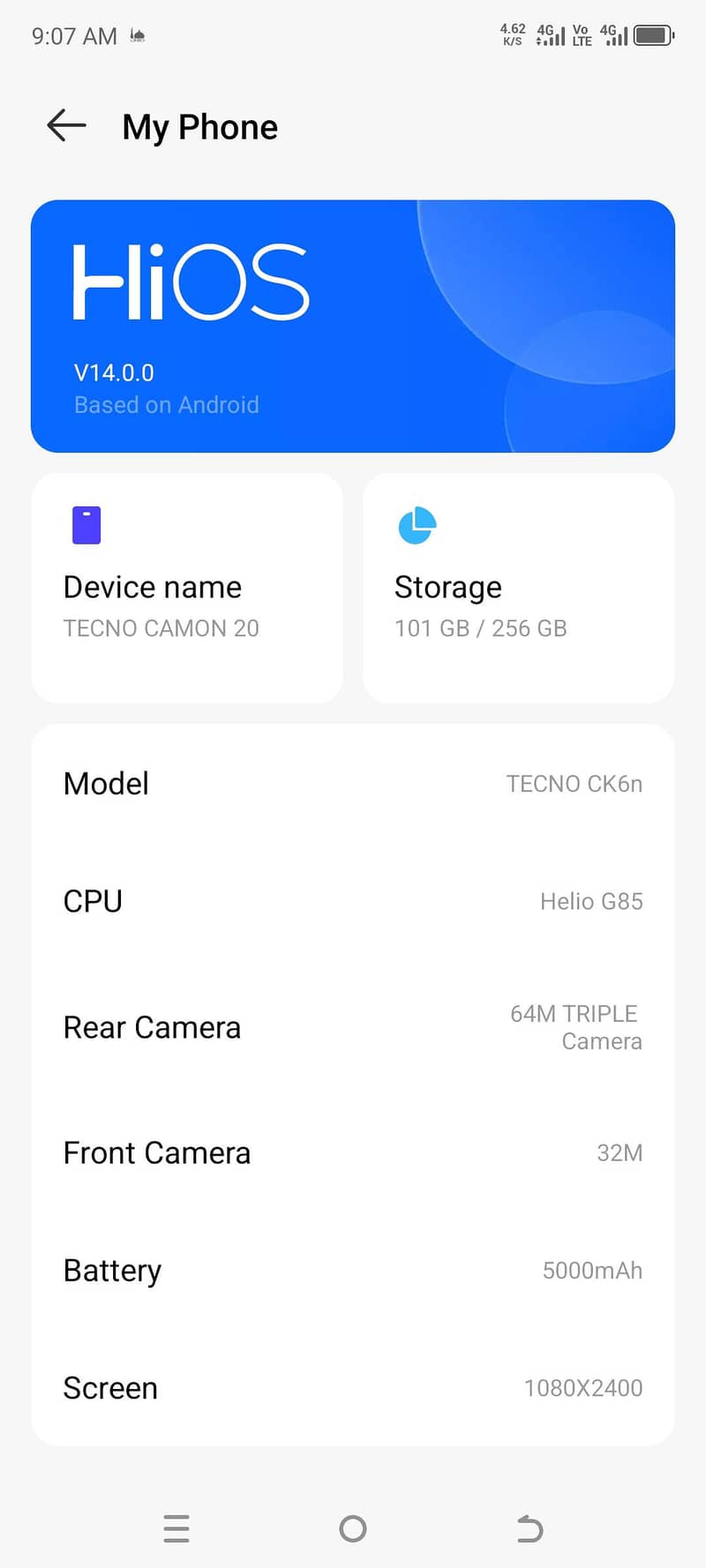 Tecno CAMON 20 6