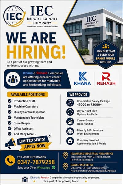 Urgent Hiring