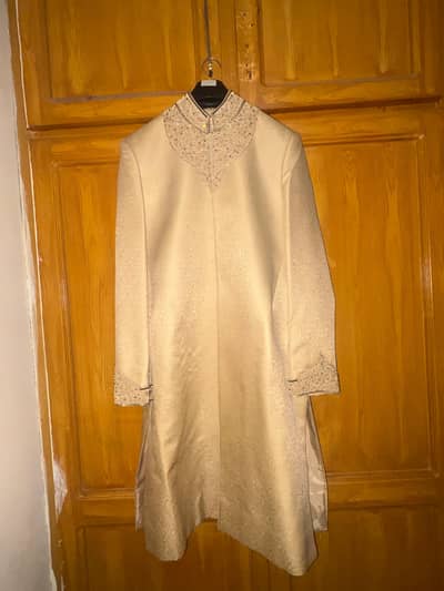 wedding event male sherwani. Black and golden. 35000 each
