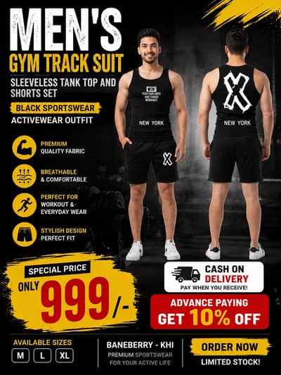 Gym Track suit only in 999/-