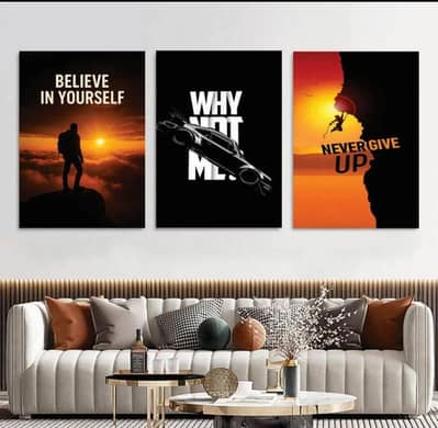 ALPHABETS DESIGN WALL ART & PAINTINGS