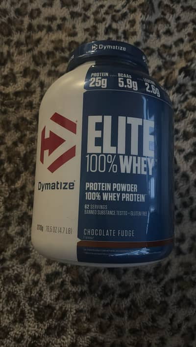 Dymatize elite 100% whey (chocolate fudge) 5lb