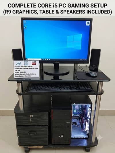 Full PC Setup: i5 3rd Gen, 2GB Graphics, 8GB RAM, 500GB Storage with
