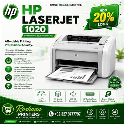 HP LaserJet 1020 / All hp printers model available / photocopies