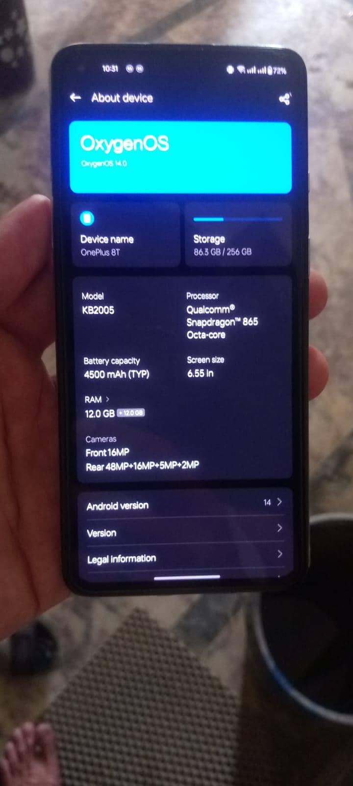 One Plus 8T 4
