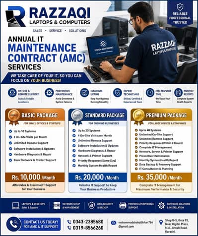 anual it maintenance contract for corporate offices
