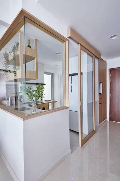 False Ceiling (Gypsum/POP) Glass & Wooden Partition INTERIOR Designs