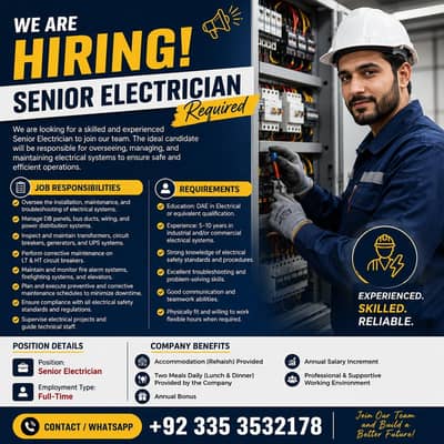 senior Electrical technician jobs