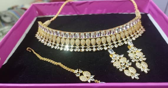 brand new jewellery set (necklace, jhumkas, bindii) _ Bahawalpur,